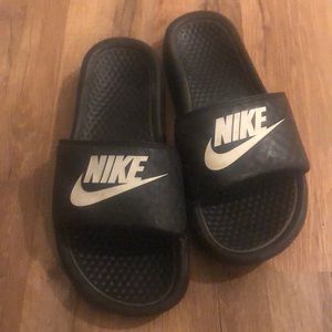 Nike slides, size 8